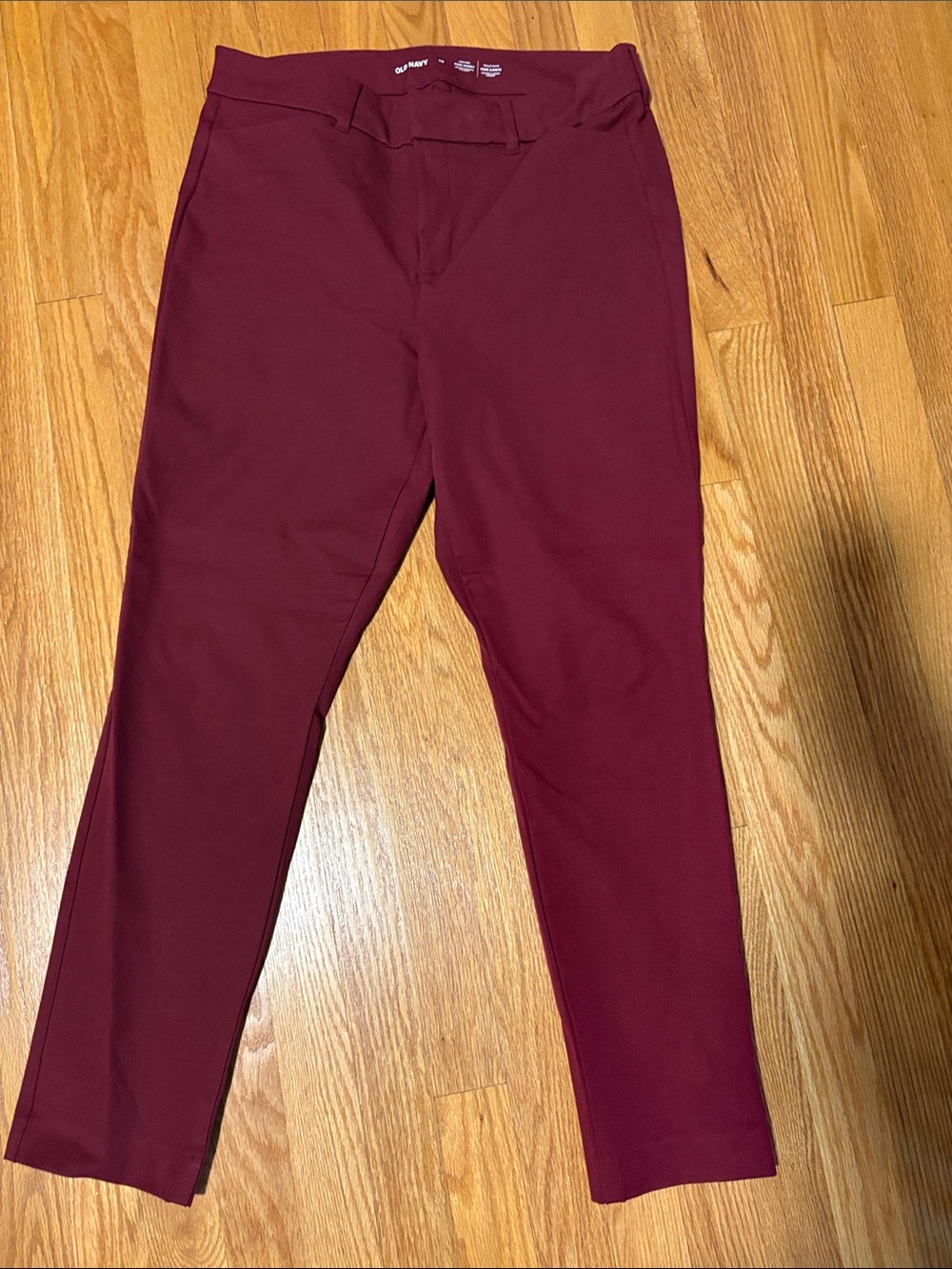 Old Navy high rise pixie skinny Women's Burgundy/maroon Chinos - Slim Stretch